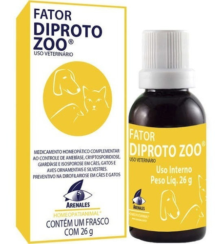 Fator Diprotozoo 26g Sistema Terapia Cães Gatos - Arenales