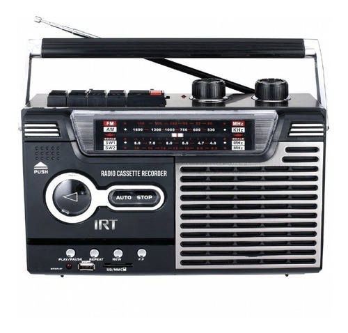 Radio Cassette Irt Recargable Inalam Fm/usb/bt / Tecnocenter