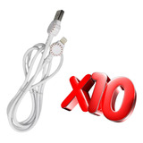 Paquete De 10 Cables Para iPhone Lighthing 5a Antinudos Sync