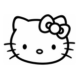 Stiker Calcomania Hello Kitty Para Coche Art9733