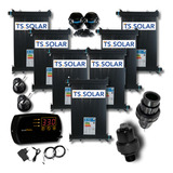 Solar Aquecimento Completo Piscina Spa Ofuro 10000l 8 Placas