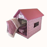 Jaula Para Perro - Dog Crate Cover On Pretty Pink