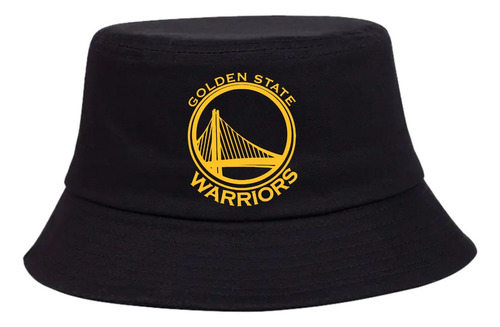 Gorro Pesquero Golden State Warrio Negro Sombrero Bucket Hat