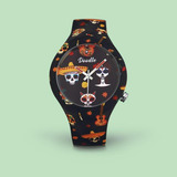 Reloj Doodle Diseño Italiano Calavera Mexicana Coco Unisex 