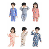 Pack3 Pijama Para Bebés Y Niño Niña, Afranelado Polart1 -t16