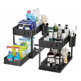 2 Piezas 2 Niveles Organizador Multifuncional Baño Cocina