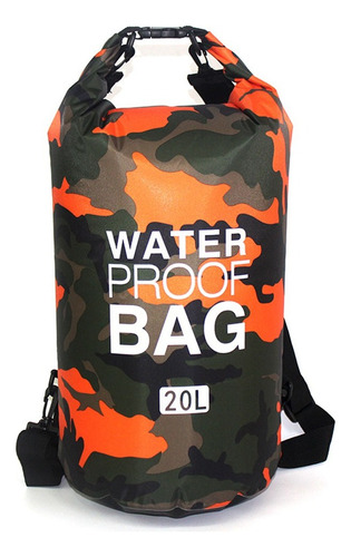 Bolsa Seca Mochila Impermeable Agua Flotante 20 Litros Playa