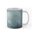 Taza Distópico Moderno Una Fantasía Paisaje Fantasía Calidad