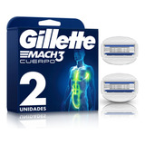 Cartuchos Para Afeitar El Cuerpo Gillette Mach3 Cuerpo 2 Un