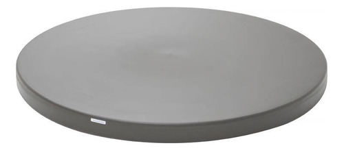 Tampo De Mesa Plastico Geo Redondo Marrom 79cm