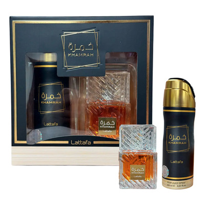 SET LATTAFA KHAMRAH 100ML + SPRAY EDP UNISEX EDP 100ml | Envío gratis
