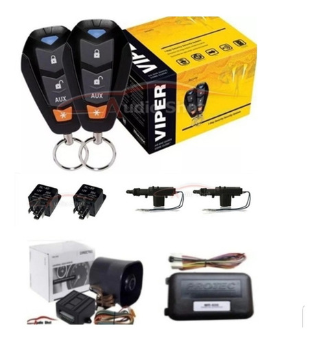 Alarma Viper 3400v 2 Seguros Eléctricos+parlante+arrancador