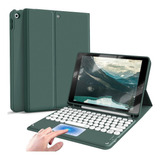 Funda Smart Case Con Teclado Touchpad Para iPad 9th 8th 10.2