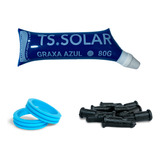 Kit Manutenção Aquec Solar Oring Azul+ Graxa Pinos Ts Solar