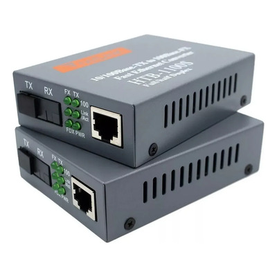 Convertidor De Medios Fibra Óptica 1000mb Gigabit 25km | MercadoLibre