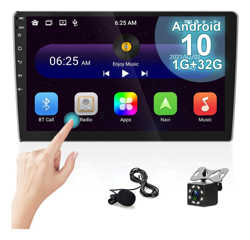 2din 10.1 «android 10.0 Coche Estéreo Radio Mp5 Wifi Gps 1+3