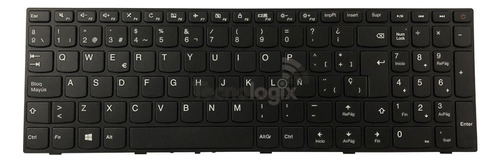 Teclado Lenovo Ideapad Le11015iskes 110-15ibr 110-15acl 110-15ast Color Negro