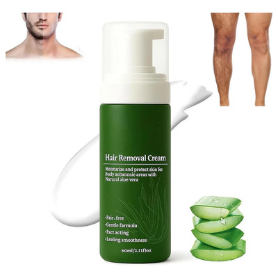 Crema Depilatoria Para Hombre, Spray Depilatorio Suave Sin A