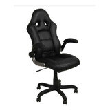 Silla De Escritorio Presidencial Negra Pc Senna Con Brazos