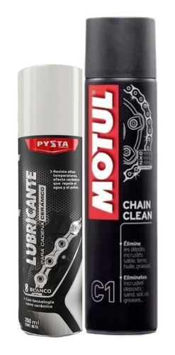 Motul C1 Cadenas Desengrasante + Lubricante Cadena Ceramico 