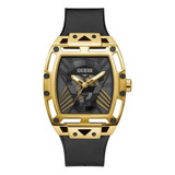 Reloj Analógico De Corte En Tono Dorado Y Negro De Ee. Uu