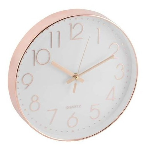 Reloj Pared 30cm Cobre