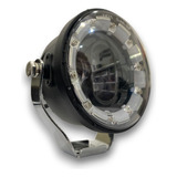 Faro Led Moto Utv 4x4 Lupa Y Ojo Angel Blanco Ambar 9cm 40w