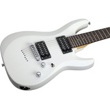 Schecter C-7 Deluxe Guitarra Eléctrica Blanca 7 Cuerdas