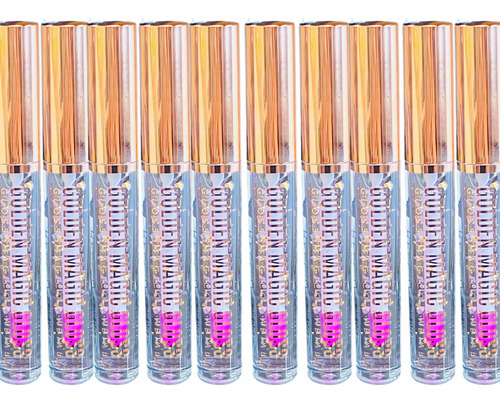 Brilho Labial Gloss 10 Unidades Magic Golden Atacado Revenda