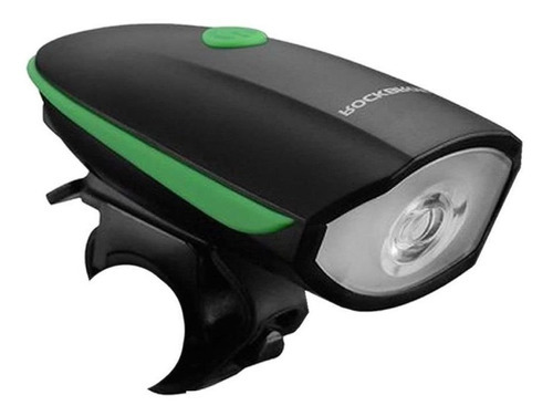 Faro Led Para Bicicleta T6 De 250 Lúmenes Con Bocina De 120 Db | Rockbros