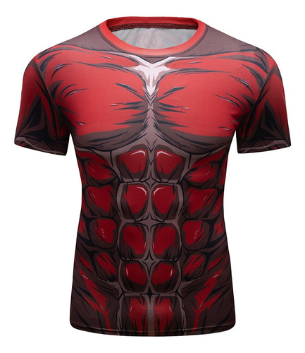 Playera Ejercicio Gym Attack On Titan Colossal Titan 2.0 3d