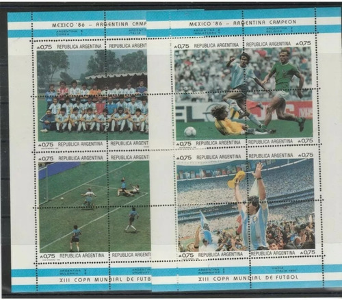 1986 Deportes- Mundial De Fútbol Mexico 86- Argentina Mnh