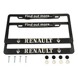 Porta Placas Renault Camioneta Auto Cubre Pijas Kit #38