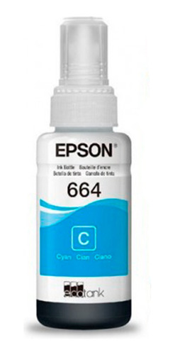 Tinta Epson T664 Cian | L110, L365, L565, L200, L210, L555