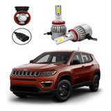 Kit Lâmpadas Led Farol Milha Jeep Compass 2016 2017 2018