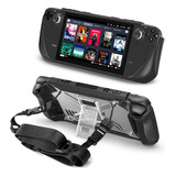 Case Capa Shell Tpu Grip Ergonômico Stand Para Steam Deck