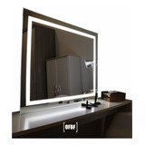 Espelho Bisote Retangular Touch Com Led  138x85cm
