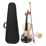 Violin Topboard Acoustic 4/4 Para Violín, Rollo Con Arco De
