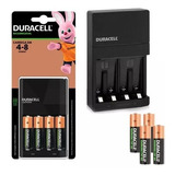 Carregador De Pilhas Aa E Aaa Duracell + 4 Pilhas Aa Des Aut