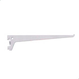 Suportes Para Trilho Cremalheira Prateleira 30cm Kit 8 Uni Cor Branco