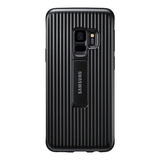 Funda Negra Para Samsung Galaxy S9 Con Soporte