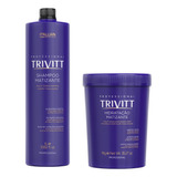 Kit Hidrat. Matizante Trivitt Profissional Shampoo + Mascara