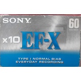Fita Cassete Sony Ef-x 60 Min Virgens E Lacradas 
