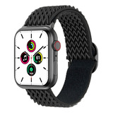 Correa Scrunchie Negro Compatible Con Apple Watch 38/40/41mm