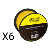 Tanza Para Construccion Bobina 0,8mm 100 Metros Nylon Hilo Color Amarillo