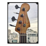 #482 - Cuadro Vintage 21 X 29 Cm / Bajo No Chapa Fender