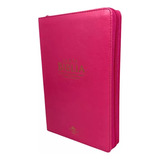 Biblia Reina Valera 1960. Letra Grande.  Estuche Fucsia. 