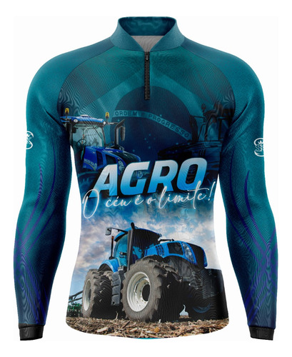 Camisa Camiseta Agro Agro-negócio Proteção Solar Uv50 Gll71