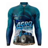 Camisa Camiseta Agro Agro-negócio Proteção Solar Uv50 Gll71