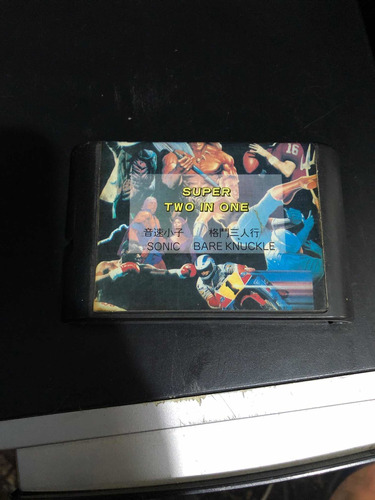 Cartucho De Mega Drive Super Two In One Sonic Bare Knuckle